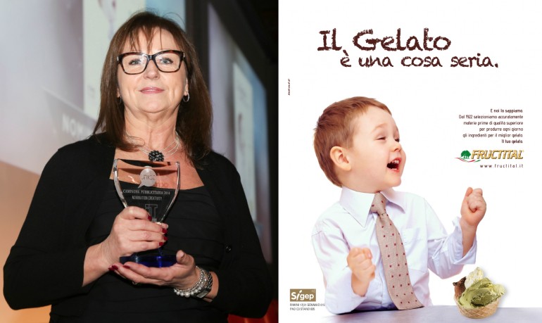 Premio Comunicando 2015 organizzato dalla rivista PuntoIt gelato&barpasticceria.Nomination FRUCTITAL-Romana Barotto; Il Gelato è una cosa seria