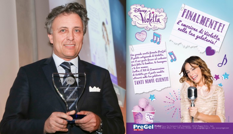  Premio Comunicando 2015 organizzato dalla rivista PuntoIt gelato&barpasticceria.SCELTA DAI LETTORI-Winner PREGEL – Gianluca Verderosa; Violetta
