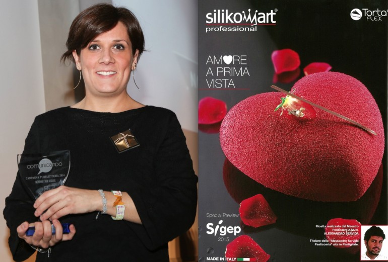  Premio Comunicando 2015 organizzato dalla rivista PuntoIt gelato&barpasticceria.Nomination SILIKOMART -Silvia Rasi; Amore a prima vista