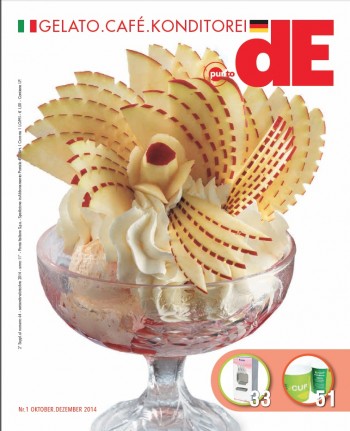 Copertina della rivista di gelateria e pasticceria PuntoDe.
