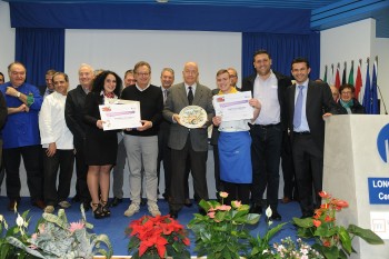 Fiera Mig Longarone 2015-premiazione della 21a edizione del concorso nazionale di gelateria Carlo Pozzi.
